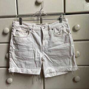 Everlane denim jean shorts in bone, size 28